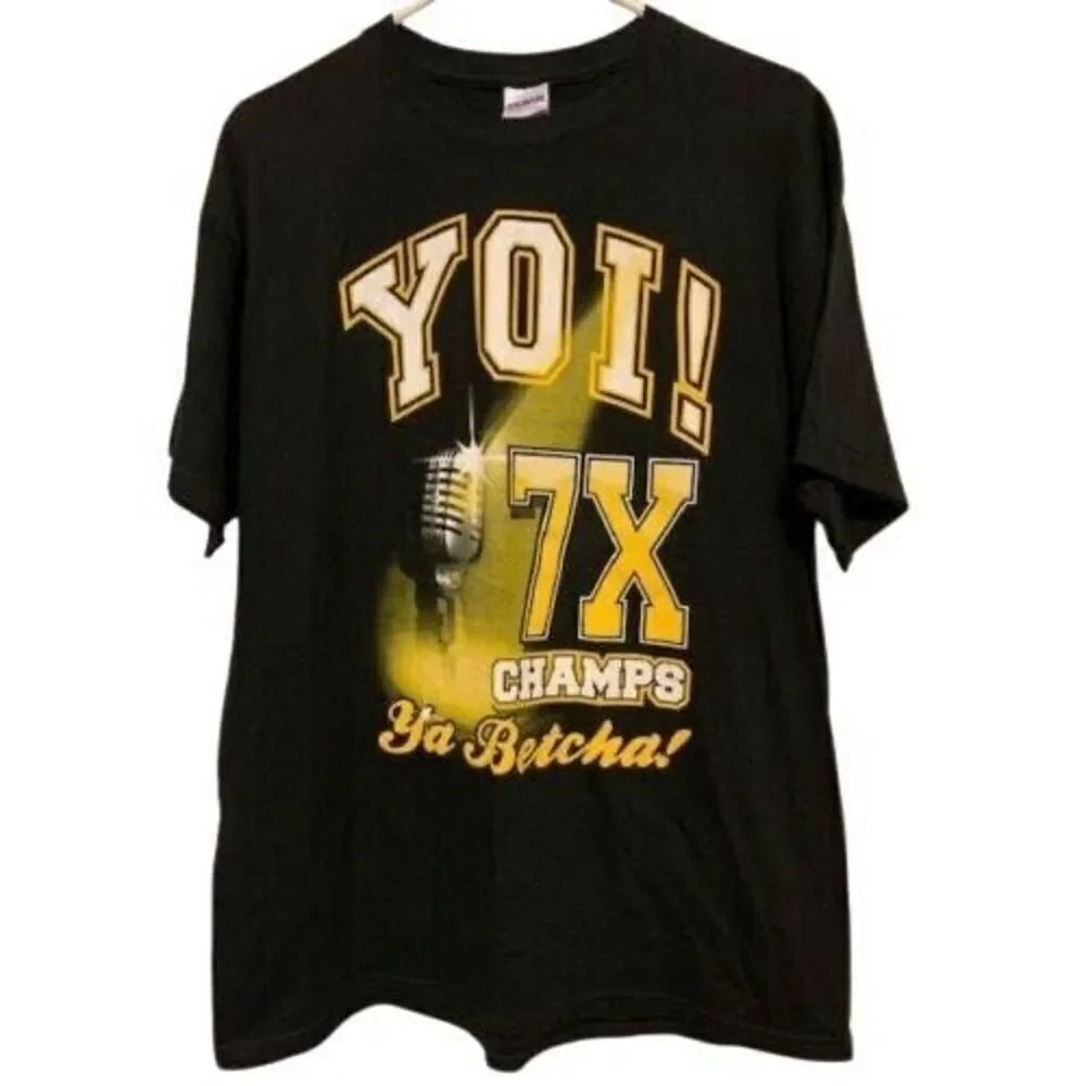 PITTSBURGH STEELERS YOI! 7X CHAMPS YA BETCHA! SIZE LARGE T-SHIRT NWOT